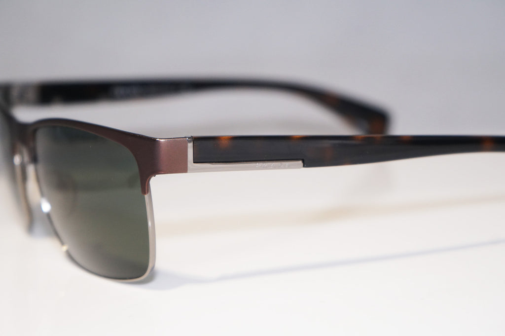 PRADA Mens Designer Sunglasses Brown Rectangle SPR 51O GAP-3O1 15495