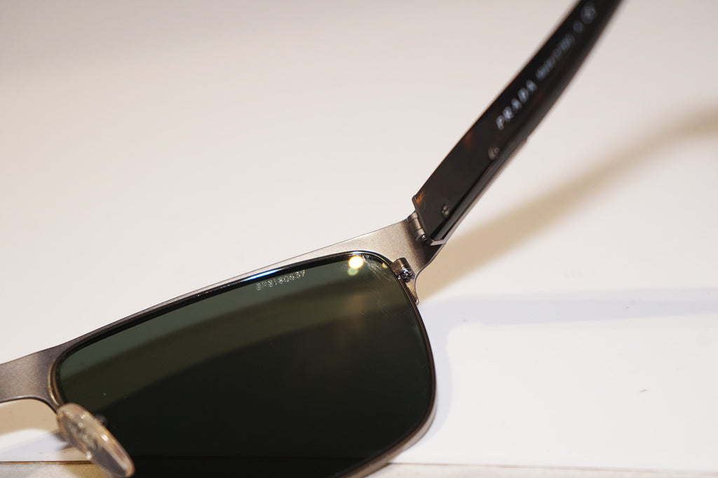 PRADA Mens Designer Sunglasses Brown Rectangle SPR 51O GAP-3O1 15495