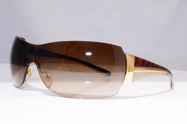 PRADA Mens Designer Sunglasses Brown Shield SPR 54G 5AK-2Z1 18771