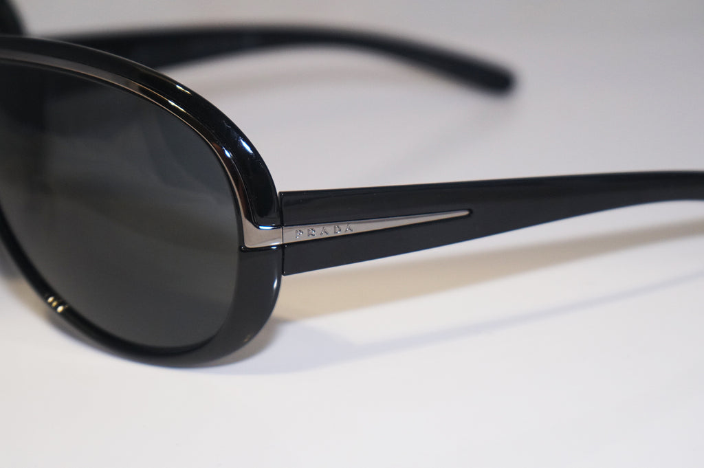 PRADA Mens Unisex Designer Sunglasses Black Shield SPR 07H 1AB-1A1 16224