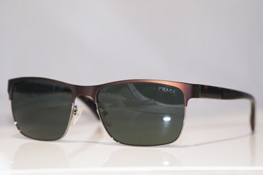 PRADA Mens Designer Sunglasses Brown Rectangle SPR 51O GAP-3O1 15495