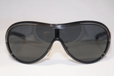 PRADA Mens Unisex Designer Sunglasses Black Shield SPR 07H 1AB-1A1 16224
