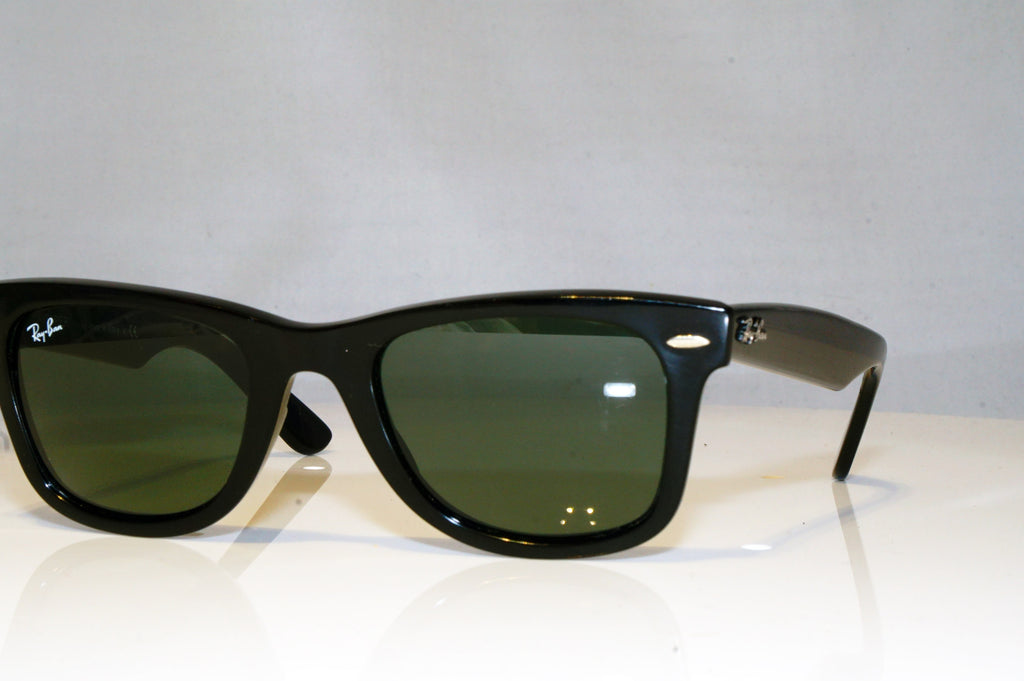 RAY-BAN Mens Unisex Designer Sunglasses Black Wayfarer RB 2140 901 17640