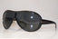 PRADA Mens Unisex Designer Sunglasses Black Shield SPR 07H 1AB-1A1 16224