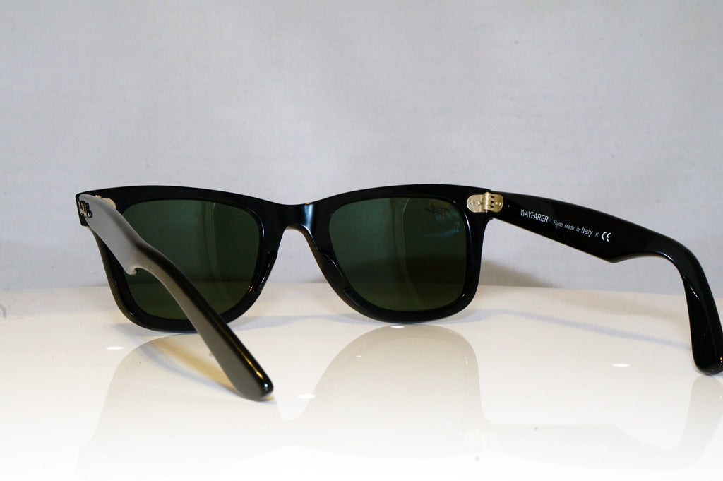 RAY-BAN Mens Unisex Designer Sunglasses Black Wayfarer RB 2140 901 17640