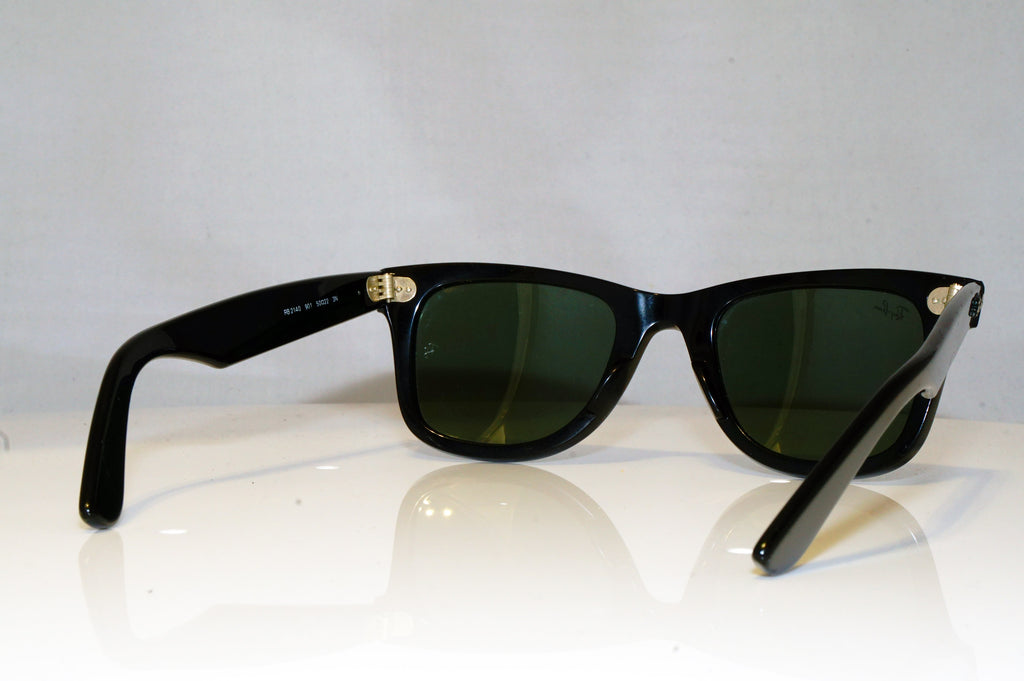 RAY-BAN Mens Unisex Designer Sunglasses Black Wayfarer RB 2140 901 17640