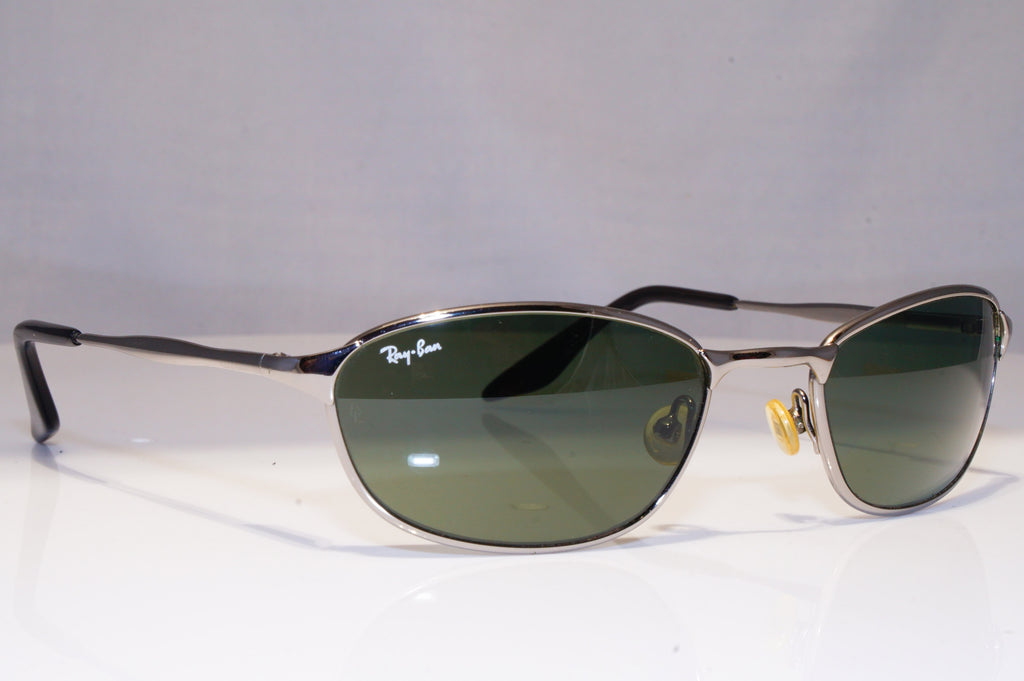 RAY-BAN Mens Vintage 1990 Sunglasses Silver Rectangle W2962 BAUSCH LOMB 20631