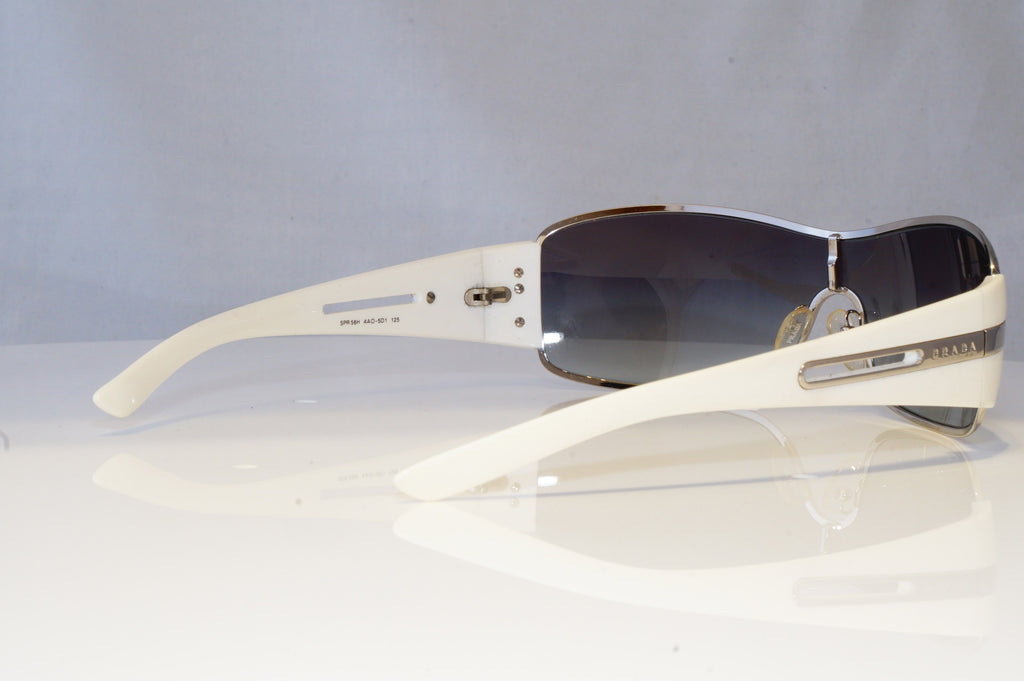 PRADA Mens Designer Sunglasses White Shield SPR 56H 4AO-5D1 20886