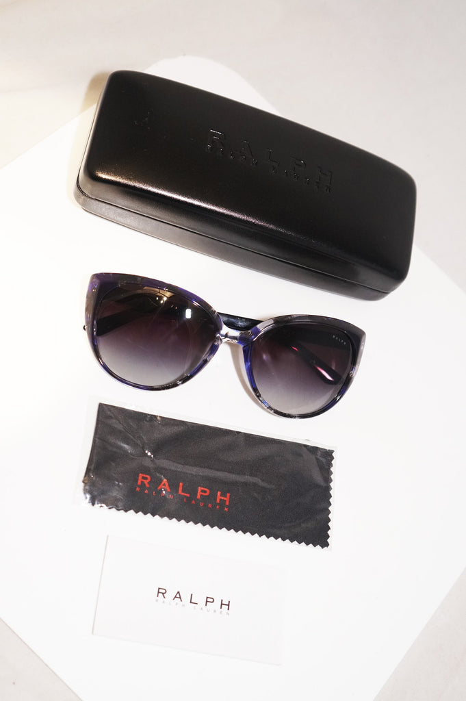 RALPH LAUREN New Womens Designer Sunglasses Blue Butterfly RA5161 1151/11 15513