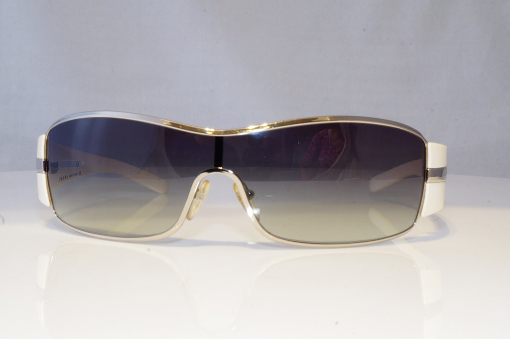 PRADA Mens Designer Sunglasses White Shield SPR 56H 4AO-5D1 20886