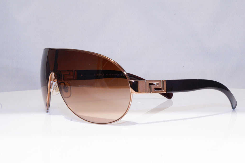 VERSACE Mens Designer Sunglasses Brown Shield 2062 1169/13 18633