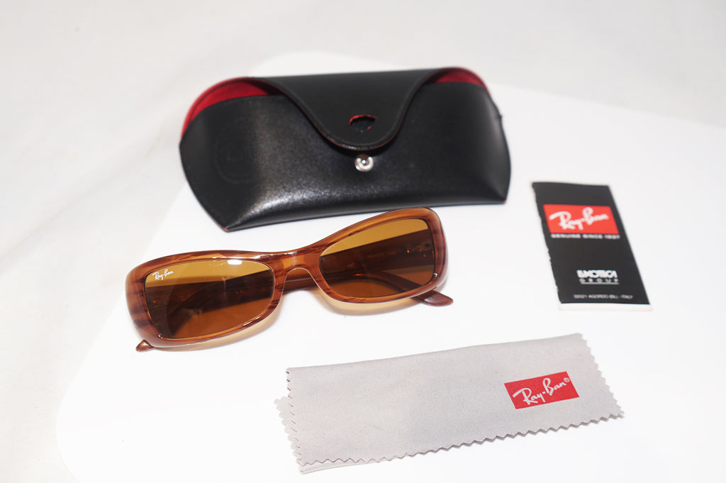 RAY-BAN Womens Designer Sunglasses Brown Rectangle RB 4074 689 16291