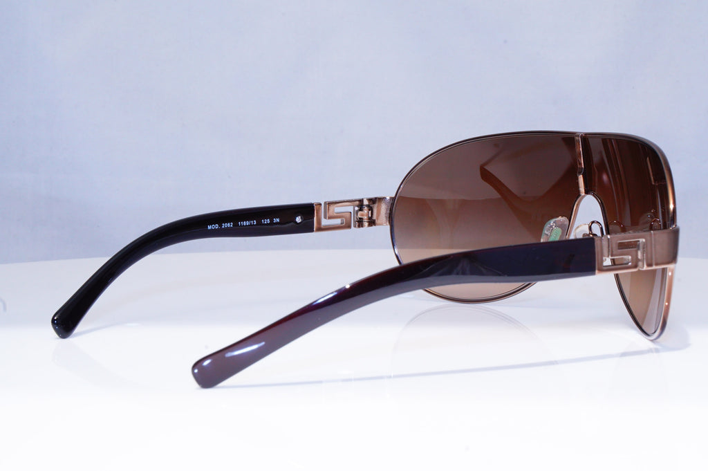 VERSACE Mens Designer Sunglasses Brown Shield 2062 1169/13 18633