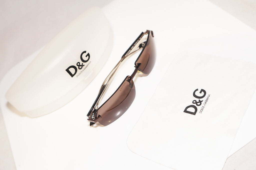 DOLCE & GABBANA 1990 Vintage Mens Designer Sunglasses Brown D&G 2146 290 15473
