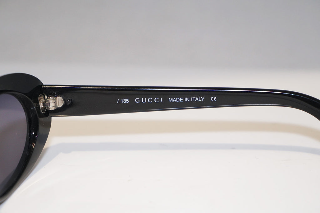 GUCCI 1990 Vintage Womens Designer Sunglasses Black Oval GG 2413 807 15373