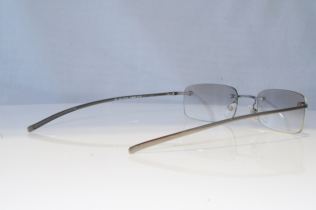 GUCCI Mens Vintage 1990 Designer Sunglasses Silver Rectangle GG 1715 6LBNM 20877