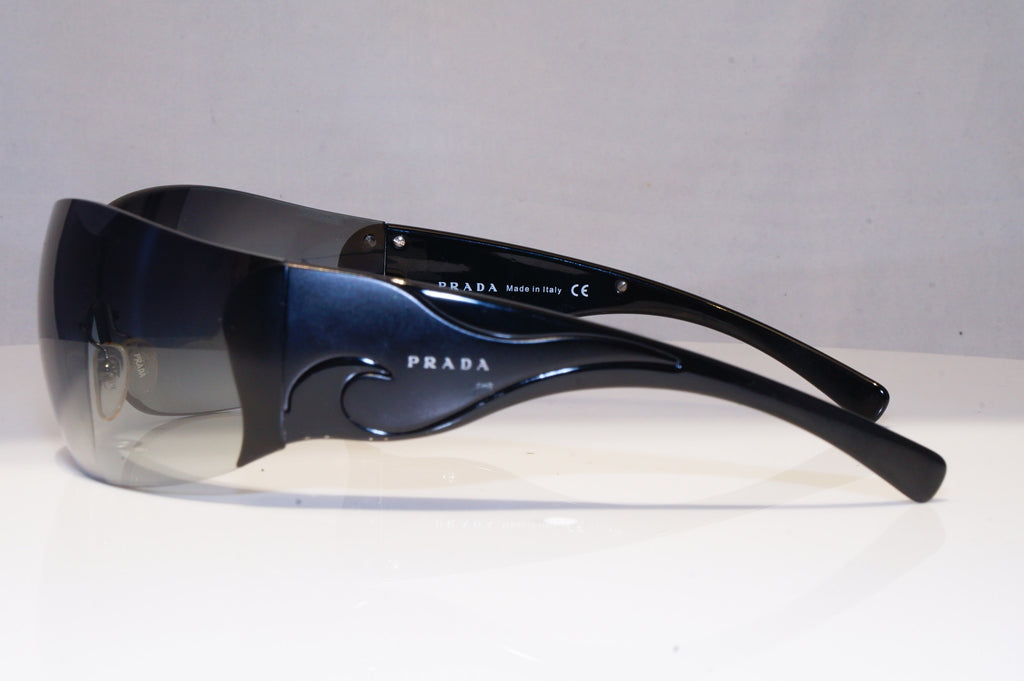 PRADA Womens Designer Sunglasses Black Shield SPR 58F 1BO-5D1 21885
