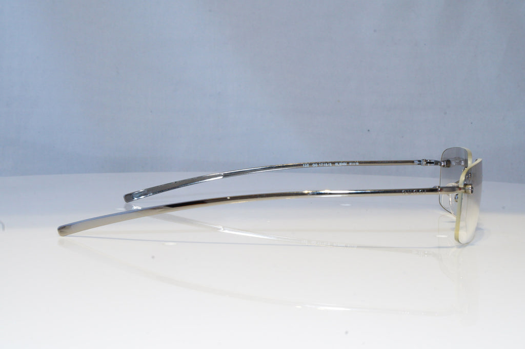 GUCCI Mens Vintage 1990 Designer Sunglasses Silver Rectangle GG 1715 6LBNM 20877