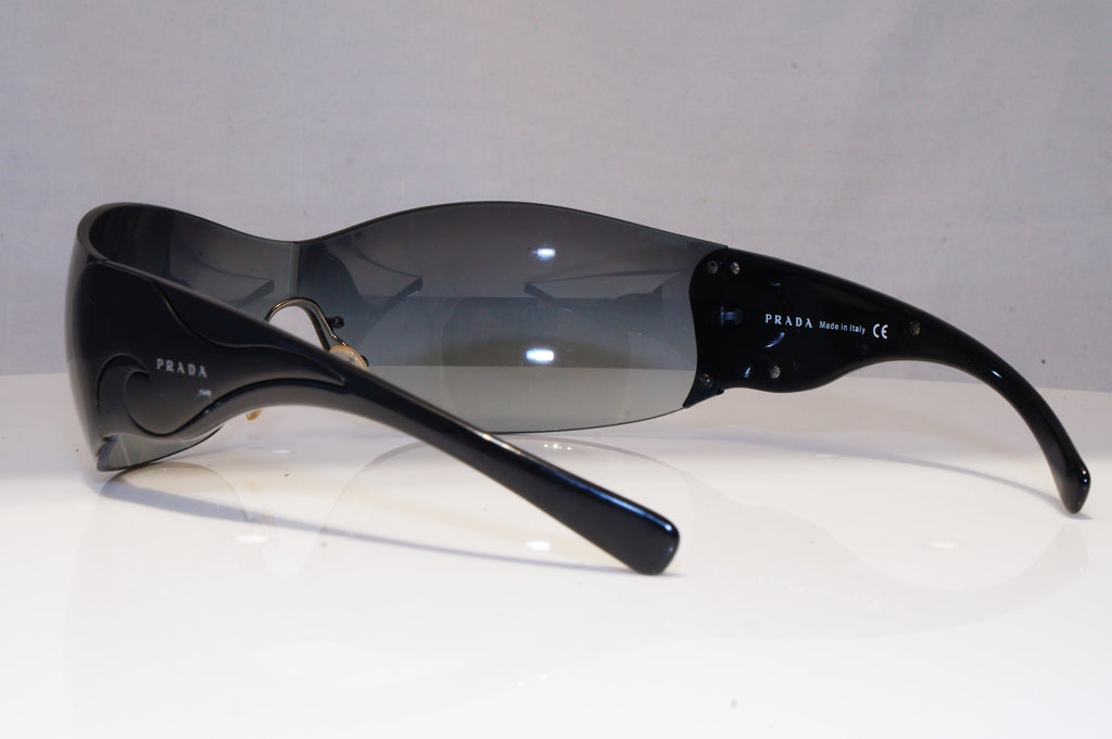 PRADA Womens Designer Sunglasses Black Shield SPR 58F 1BO-5D1 21885