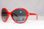 DOLCE&GABBANA Womens Diamante Designer Sunglasses Red Round DG 6006 588/87 18627