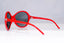 DOLCE&GABBANA Womens Diamante Designer Sunglasses Red Round DG 6006 588/87 18627