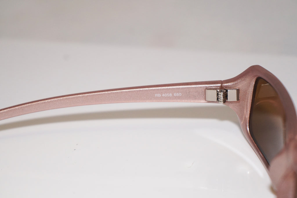RAY-BAN Vintage Mens Unisex Designer Sunglasses Beige Rectangle RB4058 680 16336