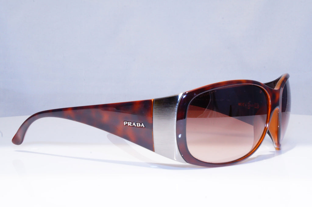 PRADA Womens Designer Sunglasses Brown Wrap SPR 07G 2AU-2Z1 18640