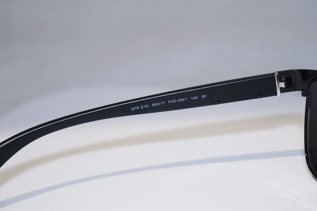 PRADA Mens Designer Sunglasses Black Rectangle SPR 51O FAD-5W1 15614