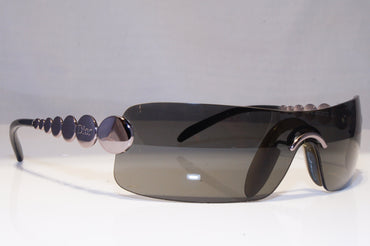 CHRISTIAN DIOR Mens Womens Vintage Sunglasses Silver Shield RUTHENIUM 24X 17836