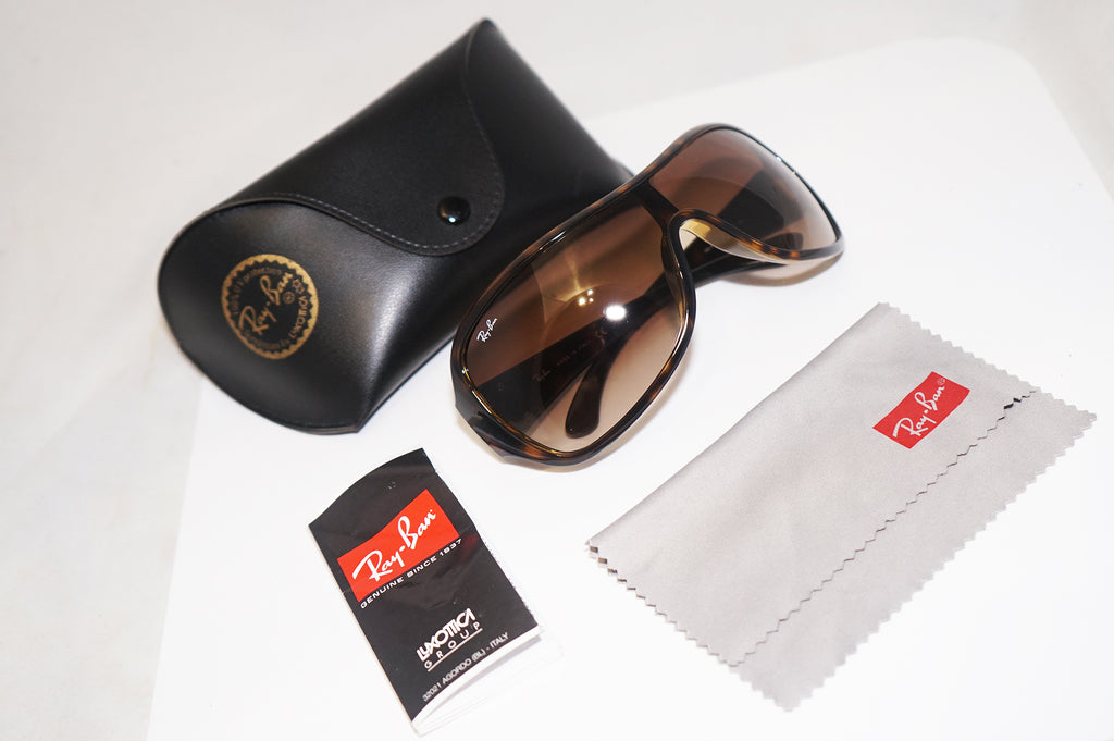 RAY-BAN Womens Designer Sunglasses Brown Shield RB 4099 710/13 16241