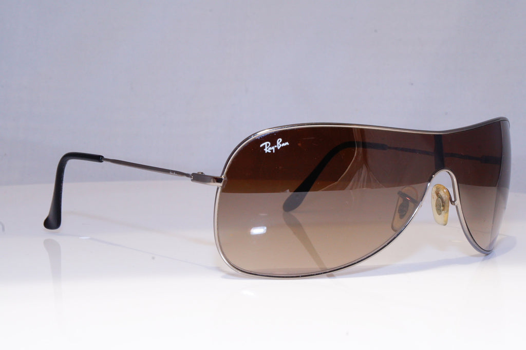 RAY-BAN Mens Designer Sunglasses Silver Shield RB 3211 004/13 19818