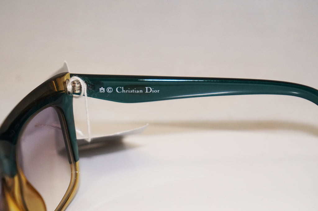 DIOR 1990 Vintage Mens Unisex Designer Sunglasses Green Square 2400 50 16325