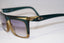 DIOR 1990 Vintage Mens Unisex Designer Sunglasses Green Square 2400 50 16325
