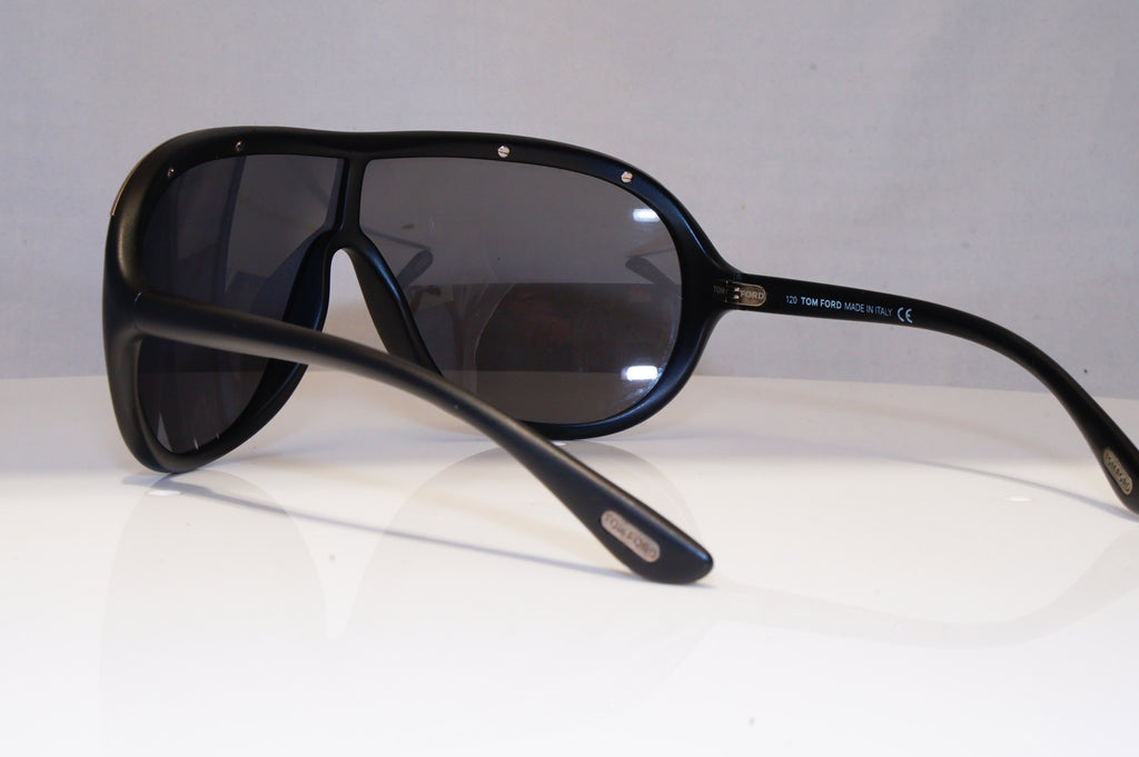 TOM FORD Mens Boxed Designer Sunglasses Black Shield Farrah TF 10 Br 131 21882
