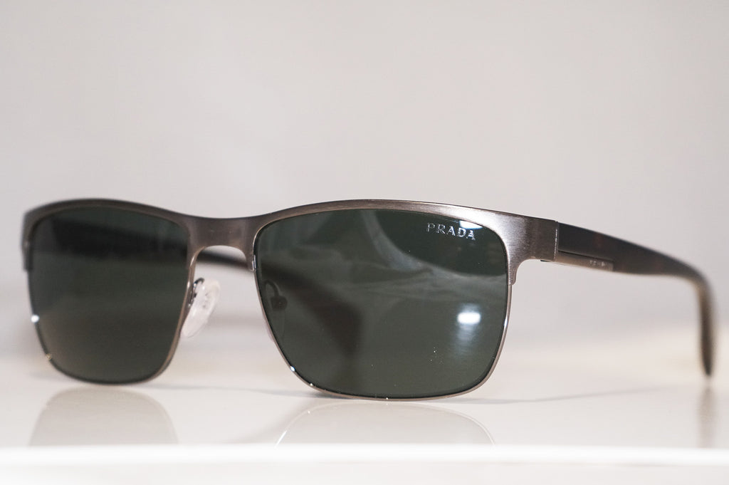 PRADA Mens Designer Sunglasses Silver Rectangle SPR 51O DHG-3O1 15609