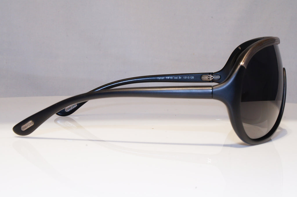 TOM FORD Mens Boxed Designer Sunglasses Black Shield Farrah TF 10 Br 131 21882