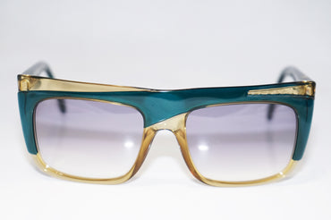 DIOR 1990 Vintage Mens Unisex Designer Sunglasses Green Square 2400 50 16325