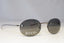 GUCCI Mens Womens Vintage Designer Sunglasses Silver Oval GG 1717 6LBCE 20695
