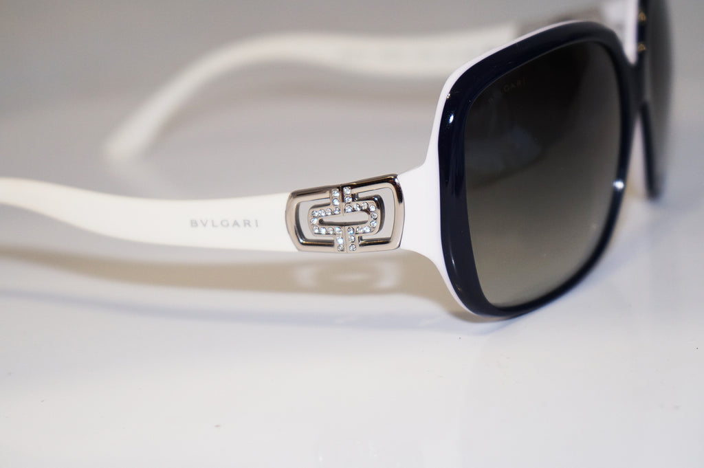 BVLGARI Boxed Womens Designer Sunglasses White Diamante 8020 896/8G 16385