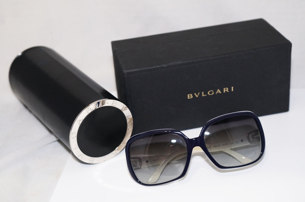 BVLGARI Boxed Womens Designer Sunglasses White Diamante 8020 896/8G 16385