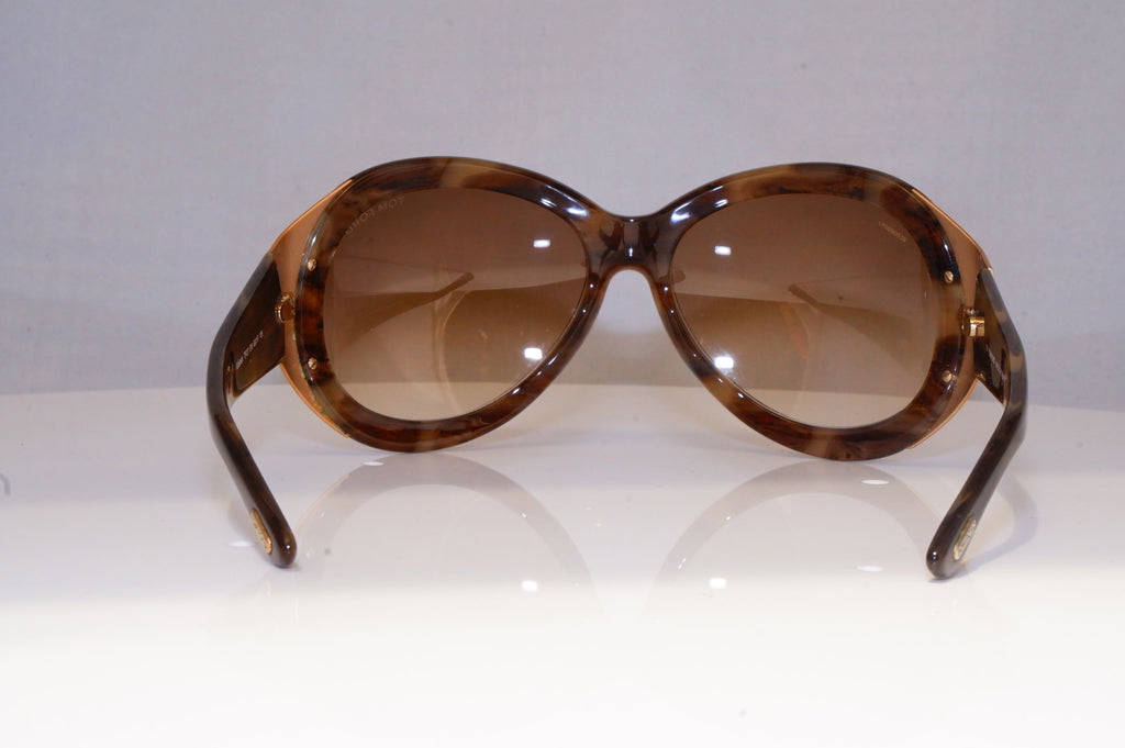 TOM FORD Womens Oversized Designer Sunglasses Brown Elizabeth TF27 376 19814