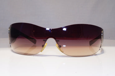 PRADA Womens Designer Sunglasses Brown Shield DAMAGED SPR 58F 2BU-6S1 17812