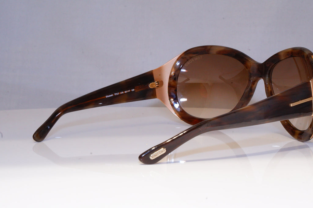 TOM FORD Womens Oversized Designer Sunglasses Brown Elizabeth TF27 376 19814