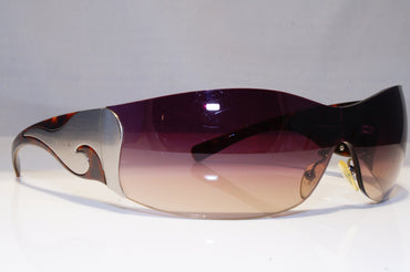PRADA Womens Designer Sunglasses Brown Shield DAMAGED SPR 58F 2BU-6S1 17812
