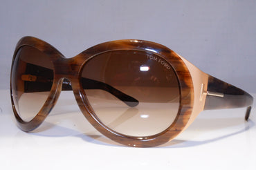 TOM FORD Womens Oversized Designer Sunglasses Brown Elizabeth TF27 376 19814