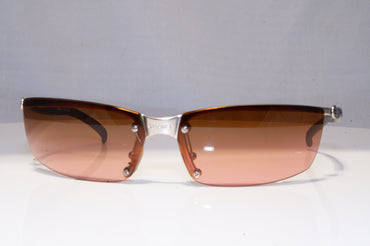 CHANEL Mens Womens Unisex Vintage Sunglasses Silver Rectangle 4008 123/77 17815