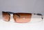CHANEL Mens Womens Unisex Vintage Sunglasses Silver Rectangle 4008 123/77 17815