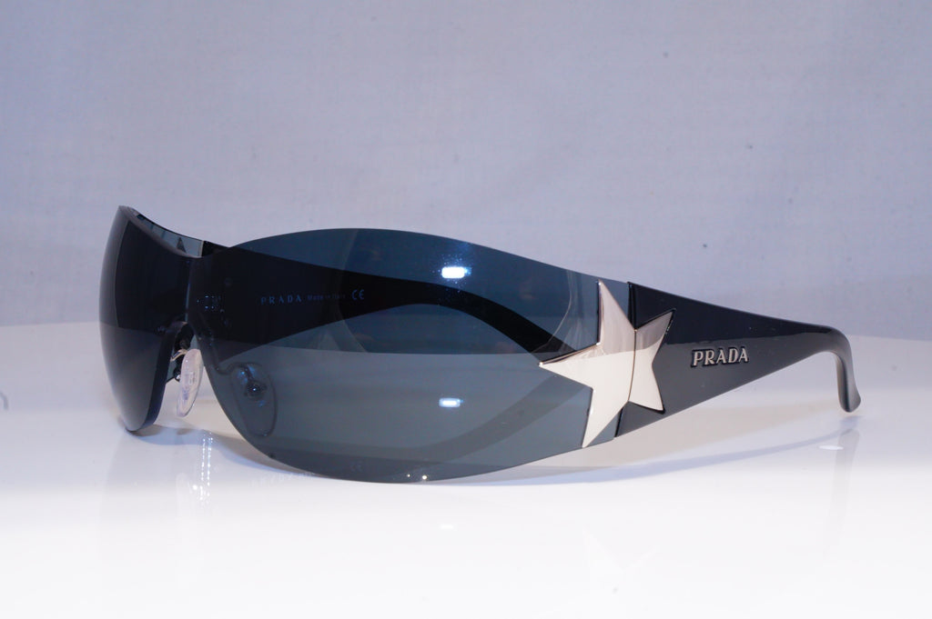 PRADA Mens Womens Designer Sunglasses Black Shield STAR SPR 72G 1BC-1A1 19806