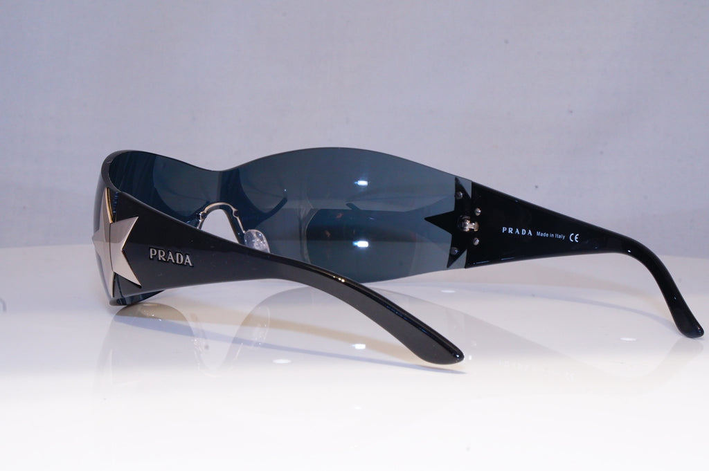 PRADA Mens Womens Designer Sunglasses Black Shield STAR SPR 72G 1BC-1A1 19806