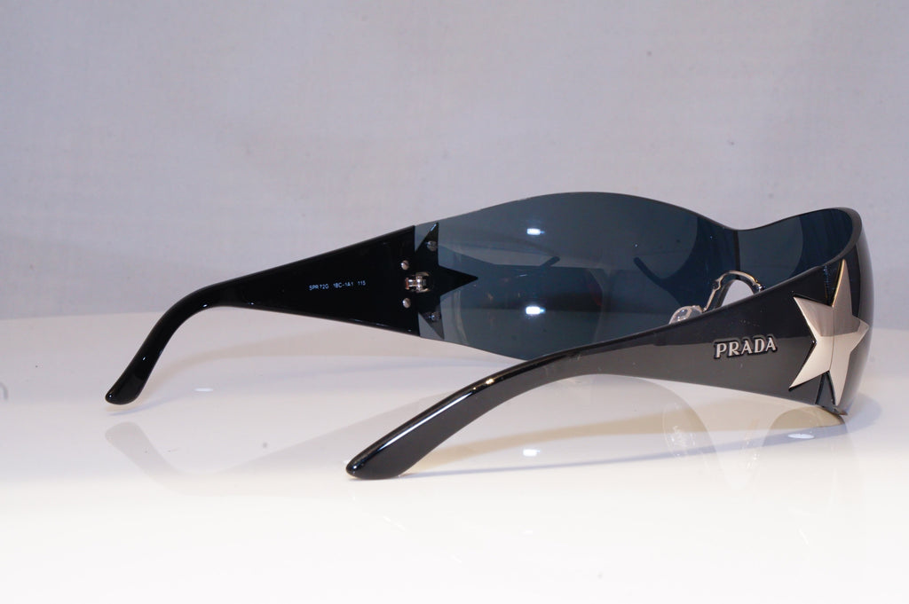 PRADA Mens Womens Designer Sunglasses Black Shield STAR SPR 72G 1BC-1A1 19806